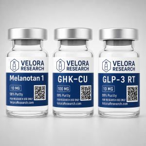 Bundle of 3 : GLP-3 RT (10 MG), Melatonin 1 (10 MG), GHK-CU (100MG)
