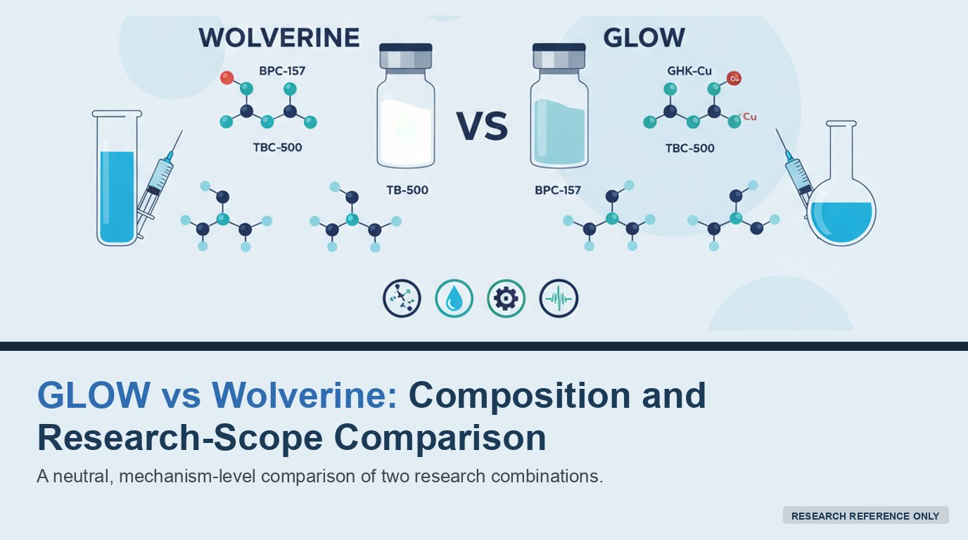 GLOW vs Wolverine Blend: Composition and Research-Scope Comparison