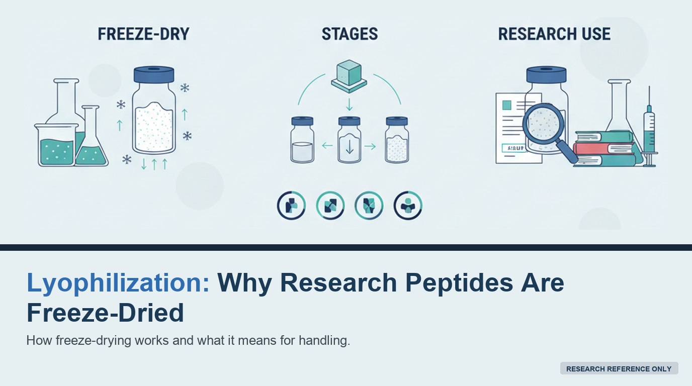 Lyophilization: Why Research Peptides Are Freeze-Dried